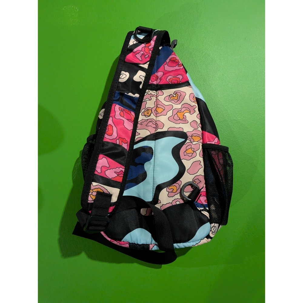 Moiso Sling Bag Camo Multicolor Crossbody Pink Purple Blue - Picture 2 of 9